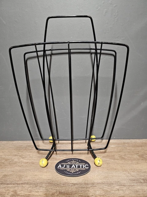 VINTAGE RETRO 1950S 1960s Atomic Sputnik Magazine / Vinyl Rack £42.32 ...