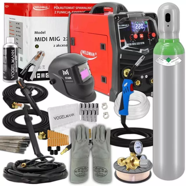 Weldman MIDI MIG 222 SYN Synergy Poste à souder soudage MIG MMA TIG - jeu n°4