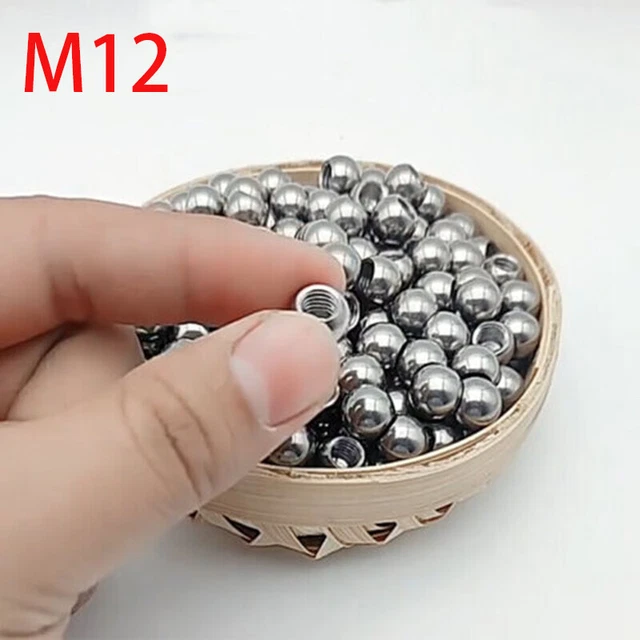 M12 Thread 20MM Stainless steel Ball knob Polished finish Handle control lever