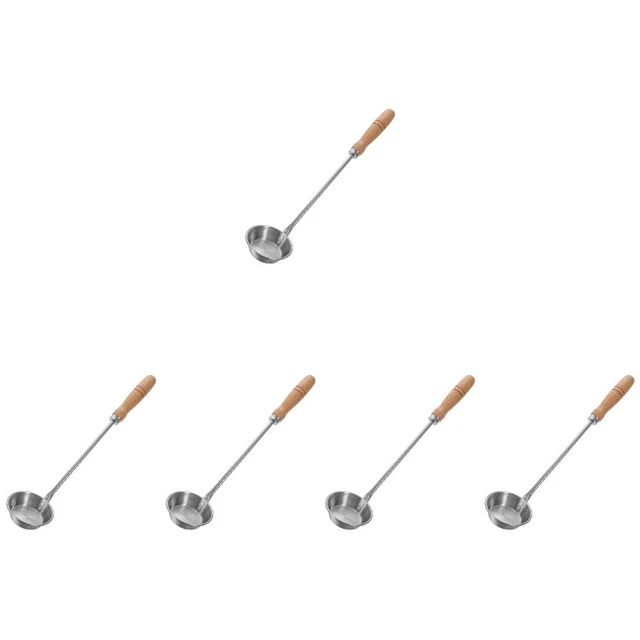 5x kuchen küche Küchenlöffel mit Metallgriff Pro Gebäck Kuchen Snack