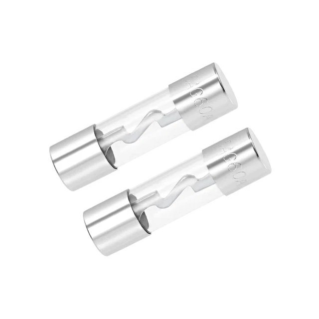 Fusibles cartouche 60A DC12V 10x38mm Soufflage Voiture Amplifier Verre 2Pcs