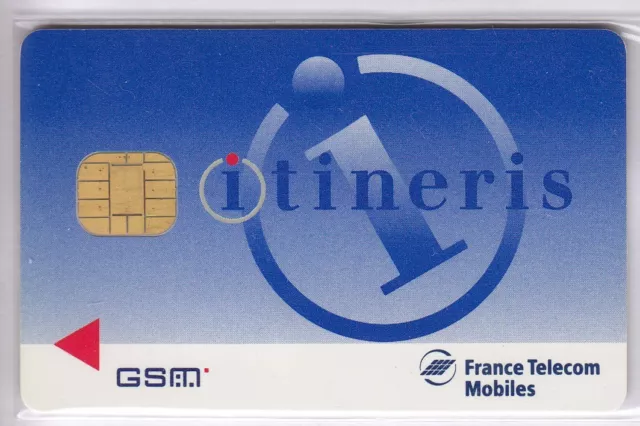 Telecarte Gsm Sim Collector .. France Itineris Ftm Paris +N° Chip/Puce