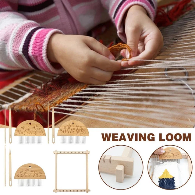 Wandteppich Weben Kamm Werkzeug Makramee Fransen Weben Stricken SET> L7K7