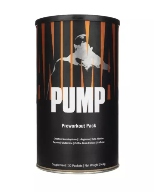 Universal Nutrition Animal Pump 30 packs Pre Workout Muscle Build, Animal Pump