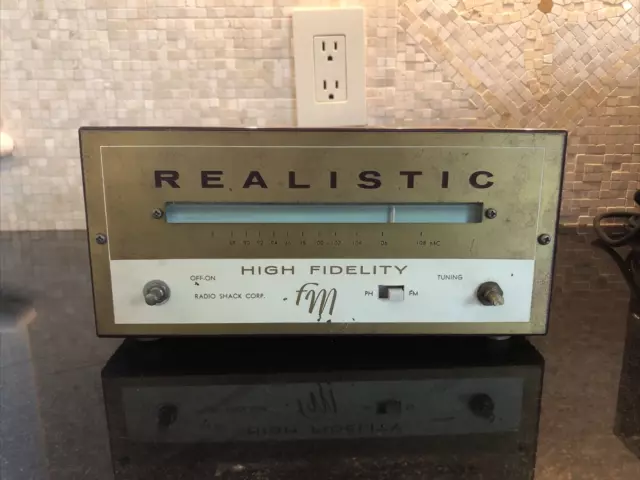 Radio Shack Realistic Tube High Fidelity  FM Vintage Tuner 1950’s works