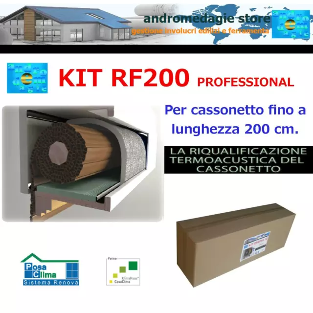 RF200 PROFESSIONAL KIT RENOVA SYSTEM per cassonetti tapparelle fino L=200CM