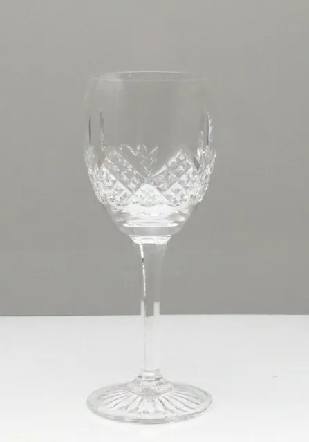 Edinburgh Crystal Tiree Cut Wine Goblet Glass 7 3/4" 19.7 cm Tall 1st Quality