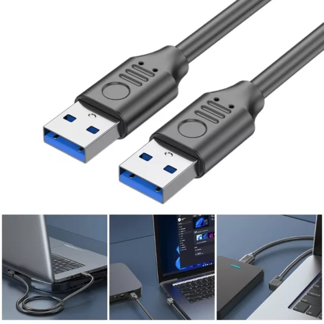 Flexible USB to USB Male to Male Cable in Various Lengths USB Power Cord