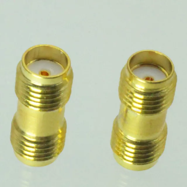 2X Useful SMA Female To SMA Female Jack In Series RF Coaxial Adapter Connect`FM