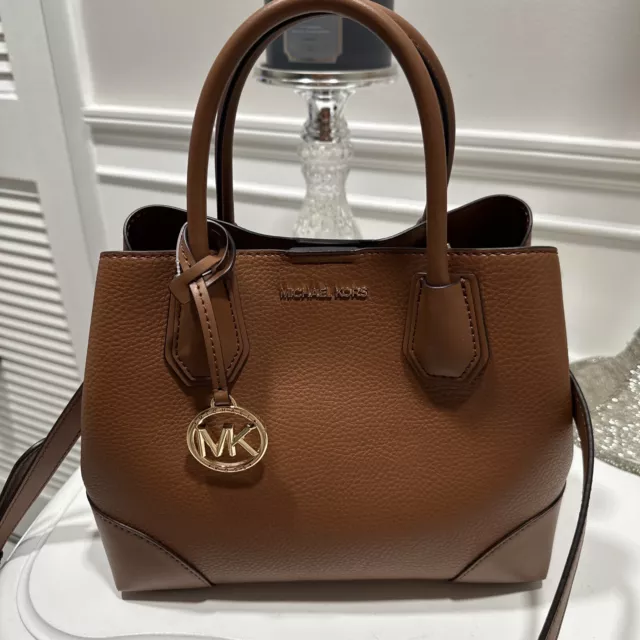 NEW MICHAEL KORS Mercer Gallery Small Signature Logo Satchel Retail $298