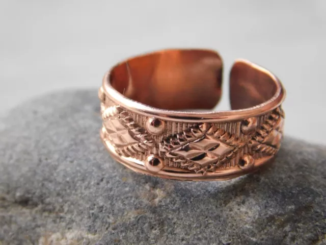 100% copper handmade ring Arthritis Adjustable designer rings for copper jewelry