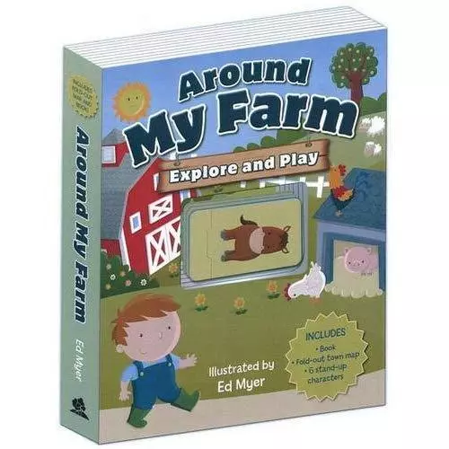 Around My Farm: Explore & Play - Board book NEW Ed Myer (Author 2013-06-01