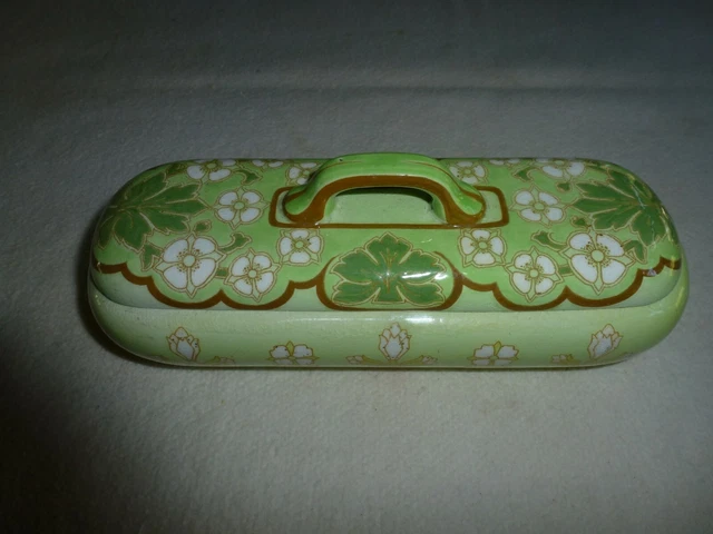 Ancien porte savon Damier Lustucru | Tôle émaillée B. B