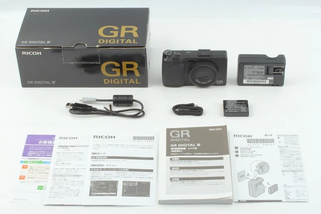 1344 Shots 【MINT in Box】 RICOH GR DIGITAL IV 10.4 MP Compact Camera From Japan