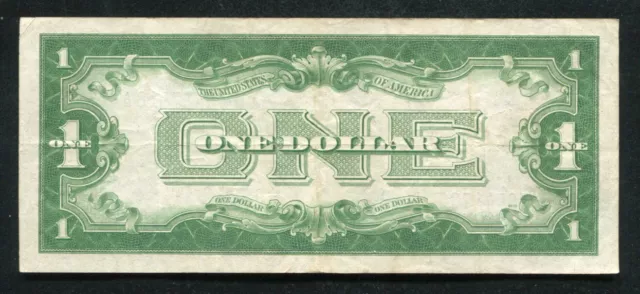 Fr. 1606 1934 $1 One Dollar “Funnyback” Silver Certificate Very Fine+ 2