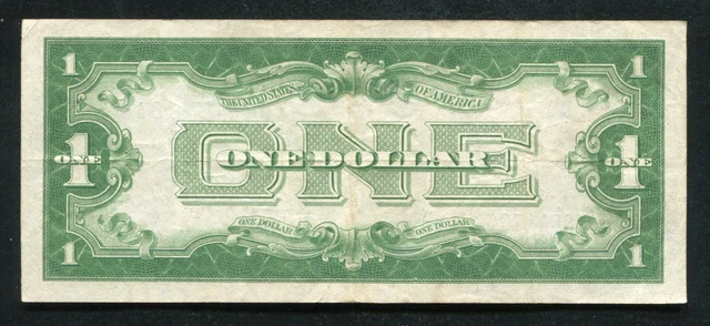 Fr. 1606 1934 $1 One Dollar “Funnyback” Silver Certificate Very Fine+ 2