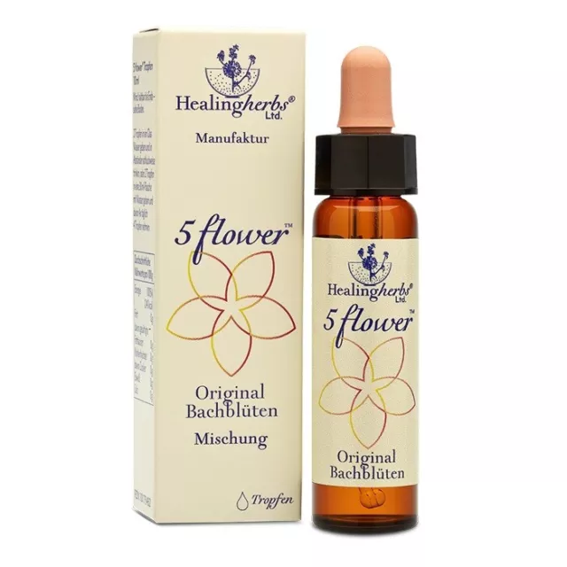 Healing Herbs Bach Flower Essences - FIVE FLOWER REMEDY 10ml