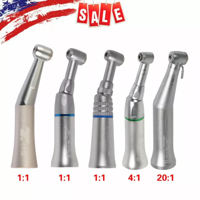 Dental low Speed Handpiece Push Button 1:1 4:1 20:1 (implant) Contra angle dn