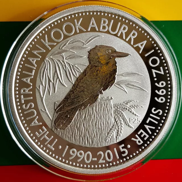 Australische Kookaburra 2015 Silbermünze 1 Oz.