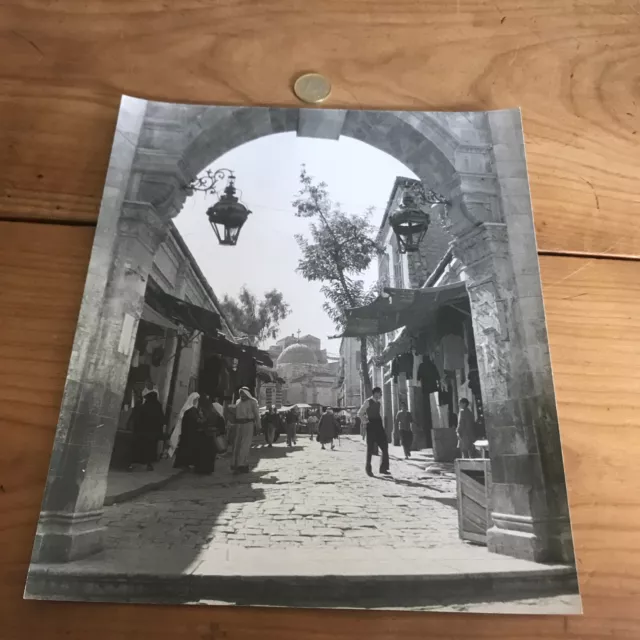 photographie ancienne de voyage N198 jérusalem la vieille ville
