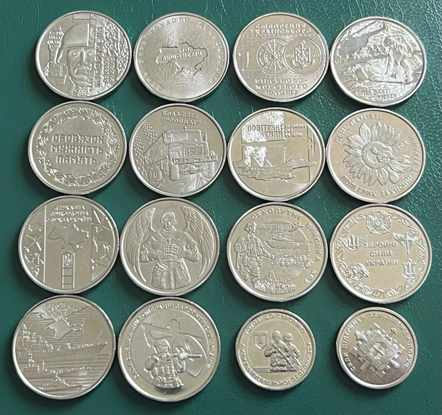 Set of 16 commemorative coins “Armed Forces of Ukraine” 2018-2023