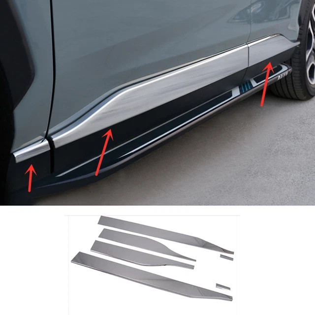FOR Toyota RAV4 2019-2023 ABS CHROME SIDE DOOR BODY MOLDING TRIM 6pcs