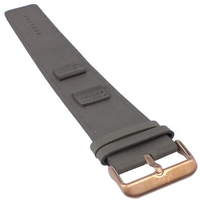 Braun S.Oliver SO-1533 Original Bracelet de Rechange Montre en Cuir Braun 22 MM 