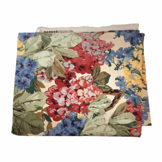 Vintage Interior Fabric Designs Upholstery Panel 1.5 Yard MCM Farmhouse Floral