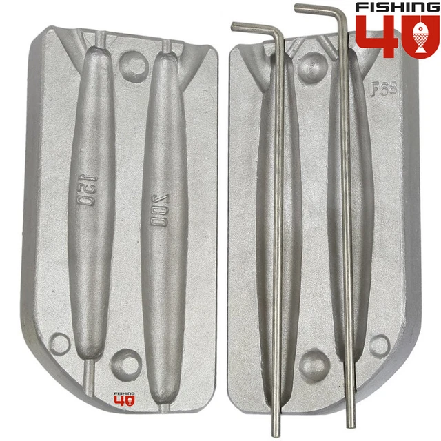15 Plombs Carpe Branche 200g - Revêtement Effet Bois - Neuf