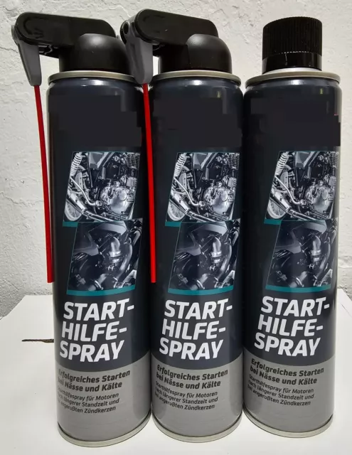 3x Starthilfespray (3x400ml) Motorstarter Spray Auto Kaltstart-Hilfe
