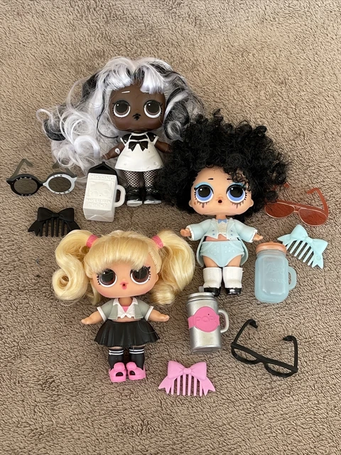 LOL Surprise Doll Big Sister Hairgoals Series Yang QT, Miss Jive & Oops Baby