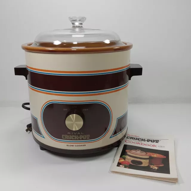 Rival Crock Pot Stoneware Slow Cooker Model 3215 1.5 Quart for sale online
