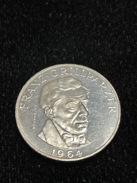1964 Austria, 25 Shilling, KM-2895.1, uncertified, uncirculated, near Gem proof.