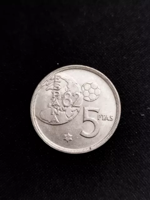 Moneda De 5 Pesetas Del Mundial 82, España 1980, *81