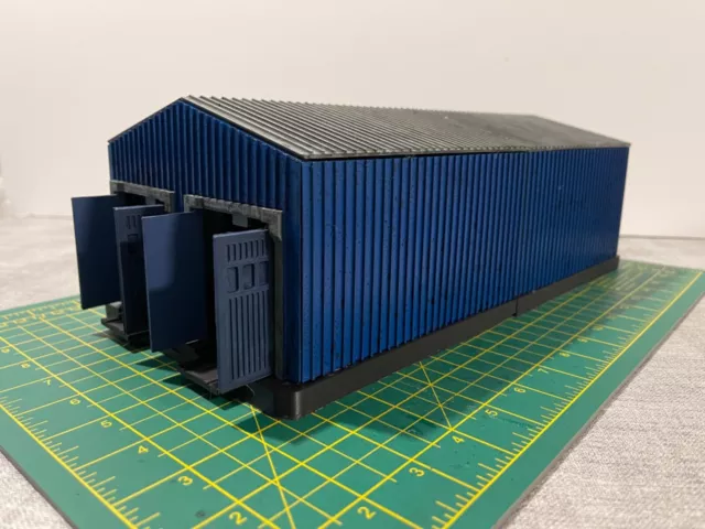 OO / HO Gauge 1:76 Modern Double Engine Shed (Plastic DIY Kit)