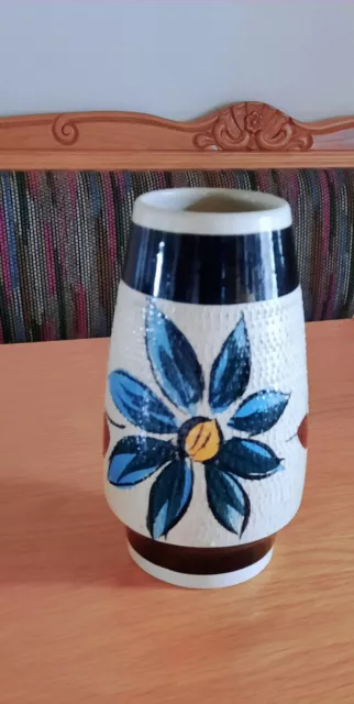 60er Jahre Blumenvase Vase Keramik West-Germany 647 – 20  Höhe 20,5 cm