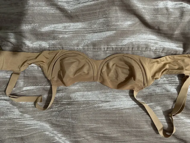 SKIMS 34A NO show unlined balconette bra - Ochre - New With Tags £30.00 -  PicClick UK