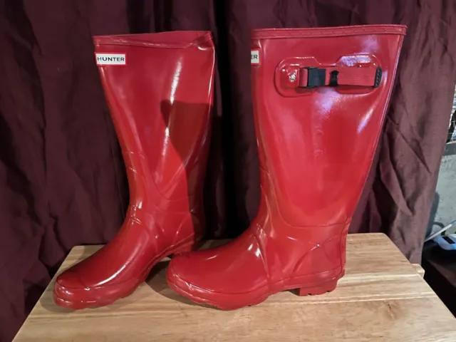 Red Hunter Original Tall Waterproof Rain Boots Size 9F US -Women's  Original box