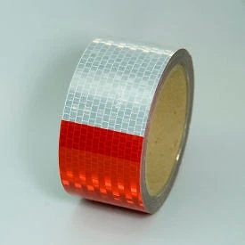 Conspicuity DOT-C2 Reflective Tape, Red/White, 2"W x 30'L Roll, V57203SR Top