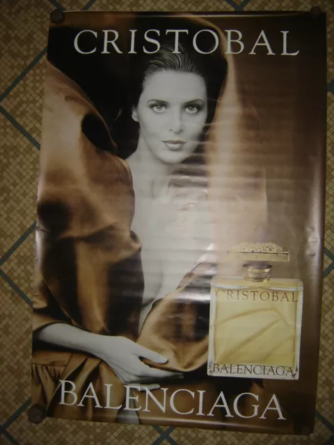 Affiche Parfum CRISTOBAL BALENCIAGA poster FASHION PERFUME Advertising