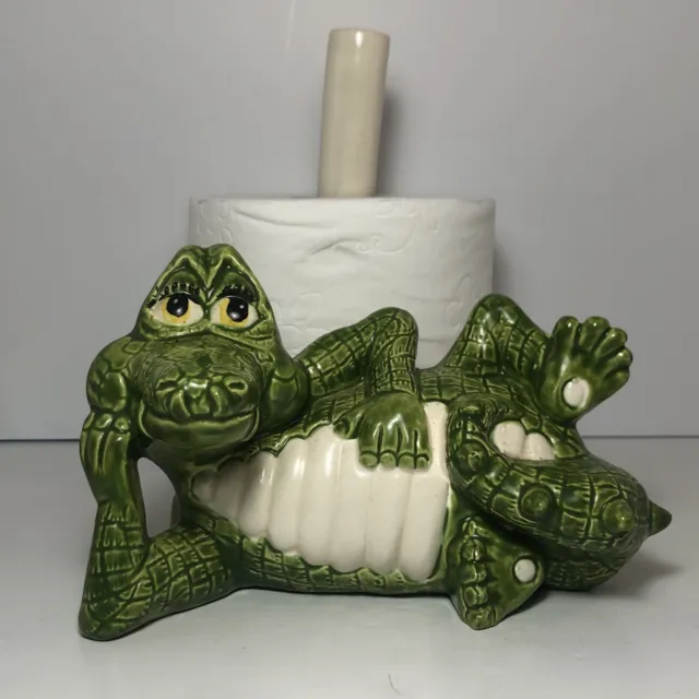 Alligator Toilet Paper Holder Unique!