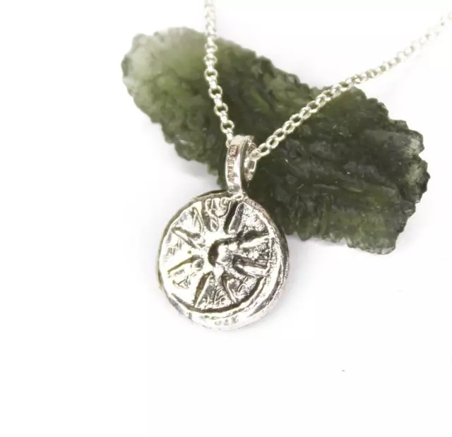 Sterling Silver - Widows Mite Coin Pendant - Small Coin Pendant - collectable