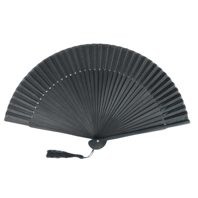 Potente ventilatore manuale volto nero giapponese