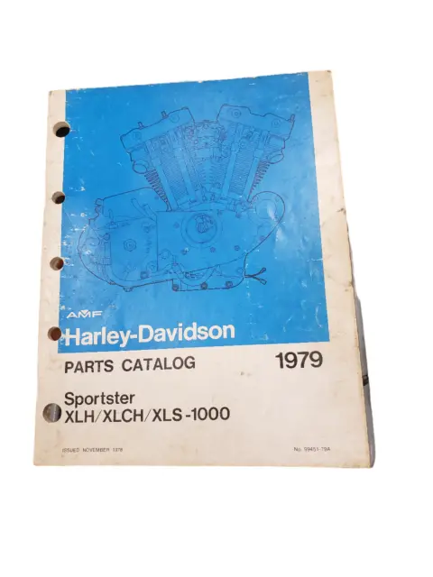 1979 Harley Davidson XLH Sportster XLCH-1000 Roadster Parts Catalog Manual Book