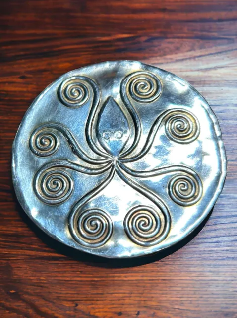 Vintage Zolotas Greek Sterling Silver Octopus Brooch / Pendant