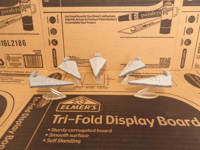 1994-1997 Galoob Micro Machines Star Wars Impérial Star Destroyer 5 Véhicule Lot