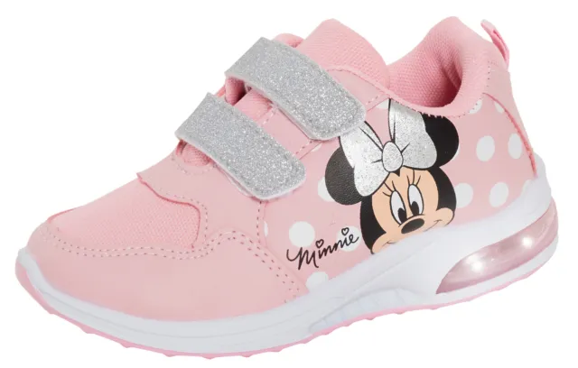 Scarpe da ginnastica per mouse Disney Minnie lampeggianti scarpe Disney rosa