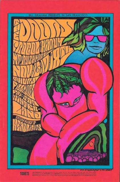 THE DOORS Jim Morrison Procol Harum  Fillmore Concert Handbill 1967