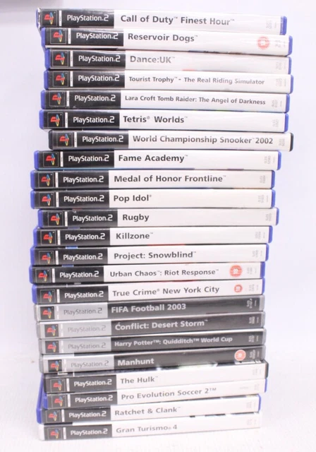 23 x PlayStation 2 PS2 Cased Games Inc MANHUNT I RATCHET & CLANK - E19