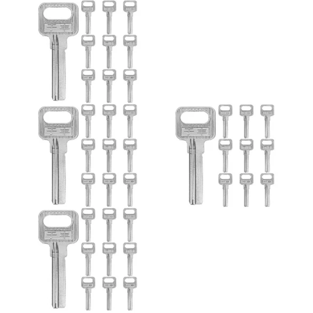 40 pz chiave vuota chiave porta casa chiave vuota serrature vuote strumenti chiave destra chiave vuota chiave bagno vuota
